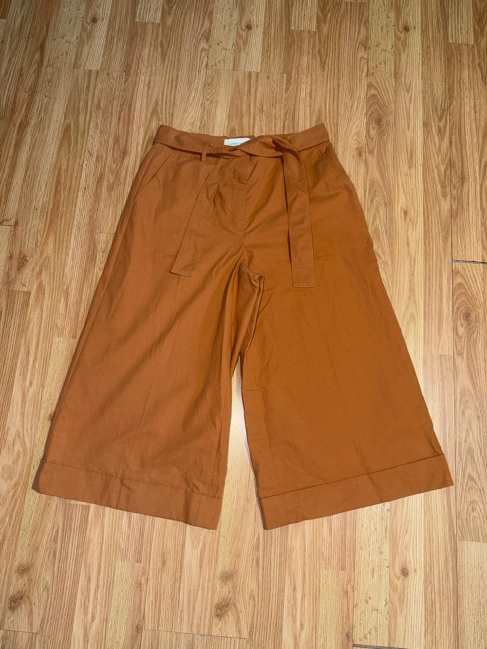 New Lafayette 148 New York Cropped Wide Leg Pants Size 8 - Picture 3 of 7